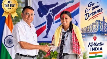 अन्तर्राष्ट्रिय कराँते प्रतियोगितामा सहभागी हुन भारत जाँदै सिद्धार्थकी बन्दना अधिकारी